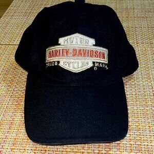 Harley Davidson Black Mens Baseball Cap Hat